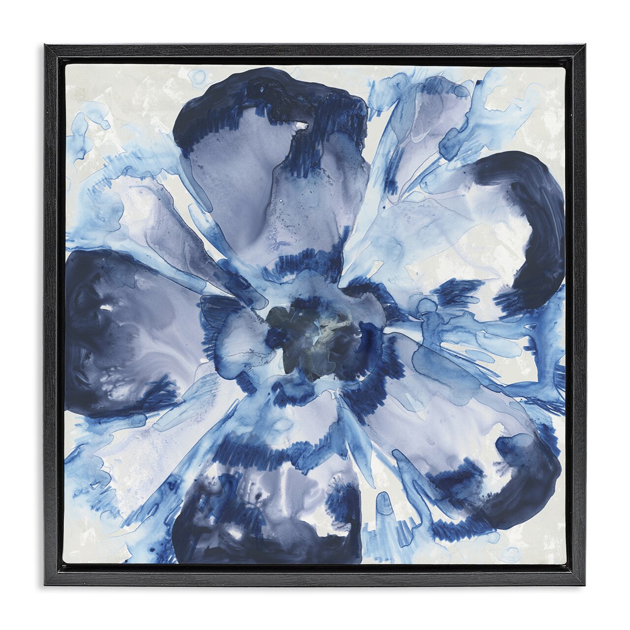 Stupell Industries Blue Glass Flower Floating Frame, design by June Erica Vess